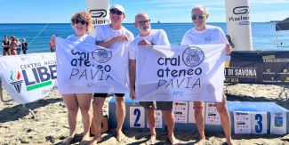 Il team di nuoto libero del CRAL Ateneo Pavia