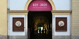 Ingresso del Palazzo Centrale dell'Università di Pavia