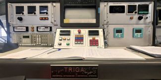 Sala controllo del reattore Triga Mark II dell'Università di Pavia