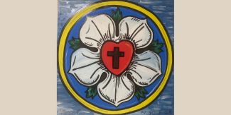 La rosa di Lutero, dipinto di Matteo Borioli