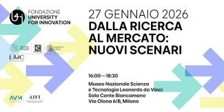 Cover evento "Dalla ricerca al mercato" con principali dettagli sull'iniziativa