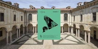 Copertina 3° numero del «Gaddus», sullo sfondo quadriportico del Collegio Ghislieri di Pavia