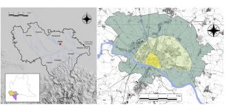 Mappe della provincia e della città Pavia