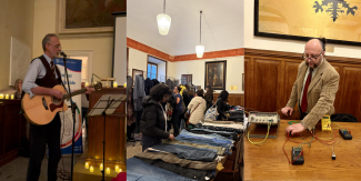 Collage dei diversi momenti previsti durante l'evento "M'illumino di meno" 2026 presso il Collegio F.lli Cairoli