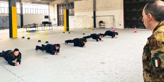 Un momento delle esercitazioni pratiche del Master in Medicina Tattica