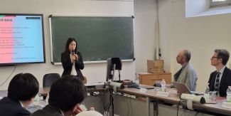 Un intervento durante l'incontro "Il Giappone all’Università di Pavia: un pomeriggio su ricerca, didattica ed esperienze tra Europa e Asia Orientale"