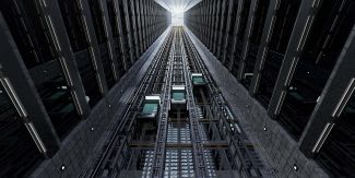 Ascensori in un business center