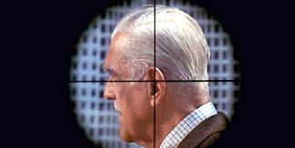 Boris Karloff in un fotogramma del film "Bersagli"