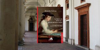 Copertina “La Recherche di Proust e gli esiti del bacio negato”, sullo sfondo porticato del Collegio Borromeo