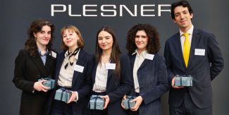 Plesner Copenhagen Pre-Moot. Da sinistra: Eleonora Sirani, Barbara Cazzani, Alessia Daluiso, Lavinia Reho e l’Avv. Mario de Nitto Personé.