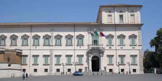 Facciata del Palazzo del Quirinale a Roma