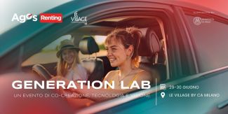 Cover del "Generation Lab" con ragazza alla guida di un'auto, seconda ragazza sul sedile del passeggero
