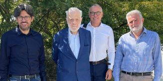 Da sinistra: Alessandro Achilli, Pieluigi Baima Bollone, Gianni Barcaccia, Antonio Torroni