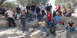 Il team di scavo a Tell Semhani.