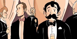 Una delle tavole dalle graphic novel dedicata a Golgi