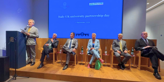 Alcuni dei relatori all'Italy-UK University Partnership Day