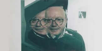 Ugo Carrega, Ritratto di Marco Fraccaro, 1996. Fotografia digitale elaborata