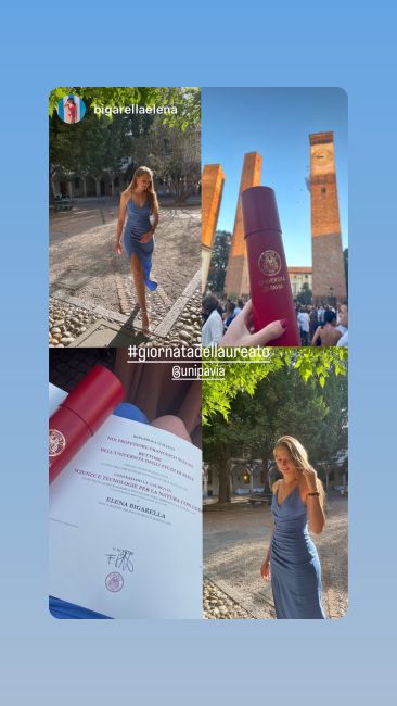 Una selezione di immagini condivise tra le numerose stories su Instagram dai nostri laureati.