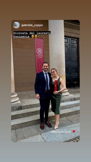 Una selezione di immagini condivise tra le numerose stories su Instagram dai nostri laureati.