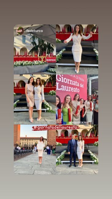 Una selezione di immagini condivise tra le numerose stories su Instagram dai nostri laureati.