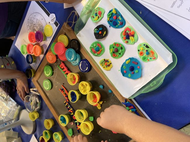 Attività con pasta modellabile per i bambini