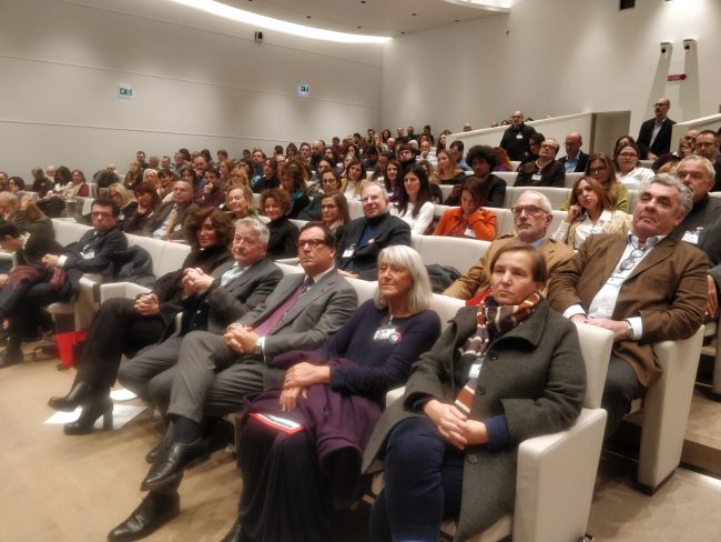 La platea dell'1NF-ACT Meeting