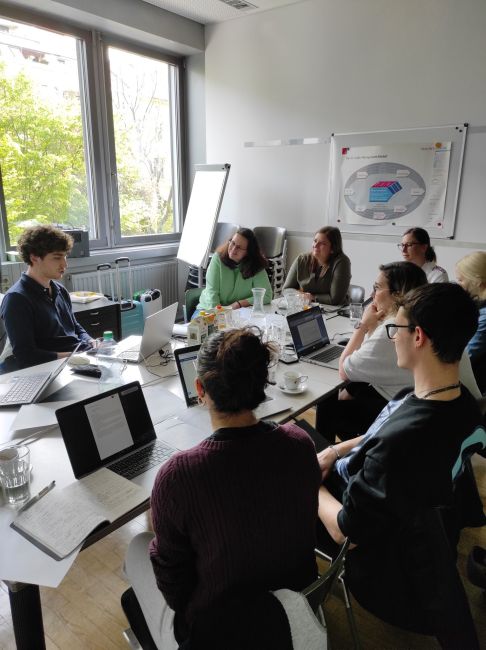 Partecipanti UniPv e UniGraz durante il processo di revisione