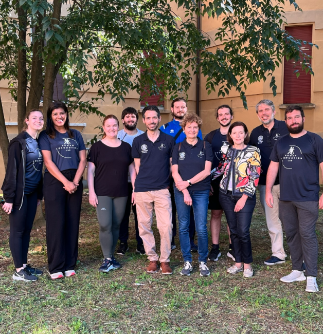 Team del Dipartimento di Sanità Pubblica, Medicina Sperimentale e Forense che si è occupato degli spazi per la promozione dell'attività fisica.