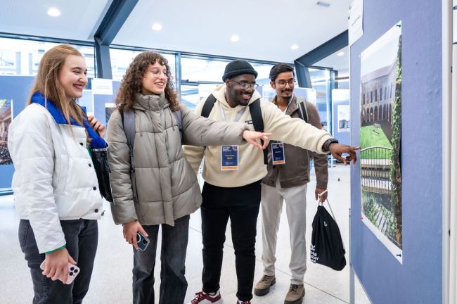 EC2U Forum 2024 a Linz: alcuni degli studenti partecipanti