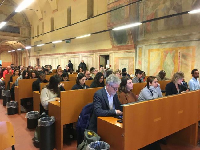 La platea del convegno "Building Together: Enhancing European and African Collaboration in Research and Innovation"