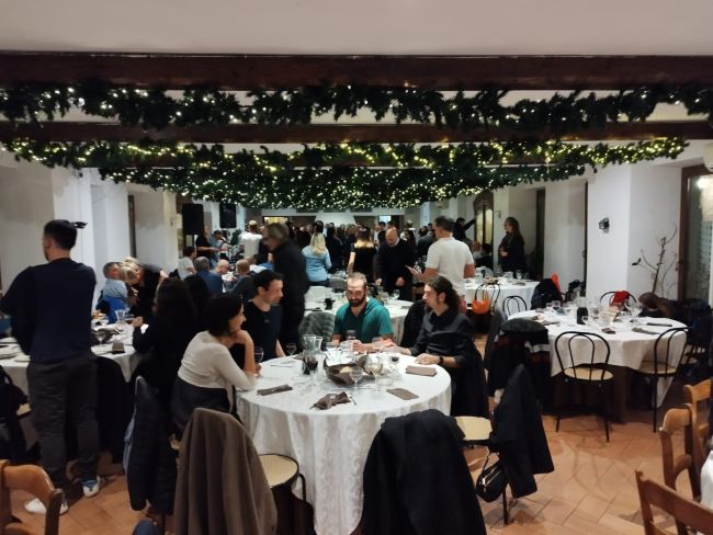 La cena sociale per gli atleti e i partecipanti