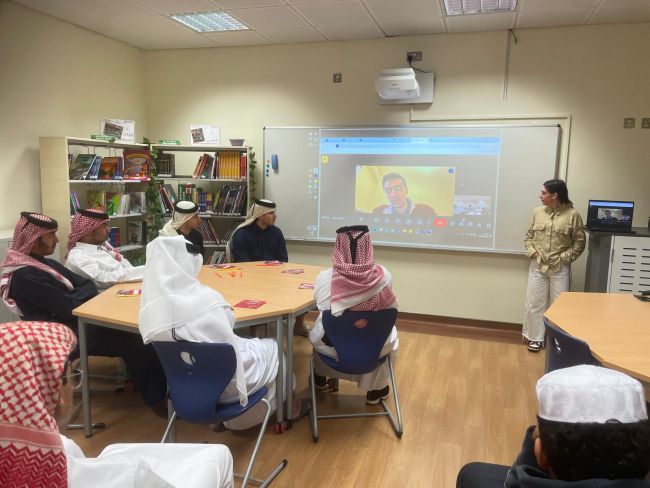 Eleonora Lazzarin della Uoc Marketing e Recruitment UniPv durante una delle presentazioni a Doha Qatar