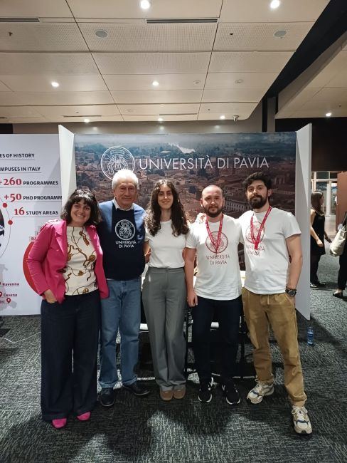 Il team UniPv alla fiera Aula Italia a Bogotà