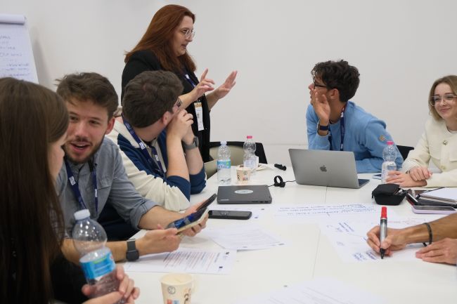 Lavoro di gruppo durante lo Student Event