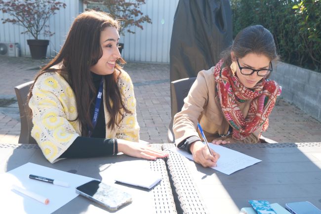 Studentesse EC2U lavorano sulle tematiche dello Student Event