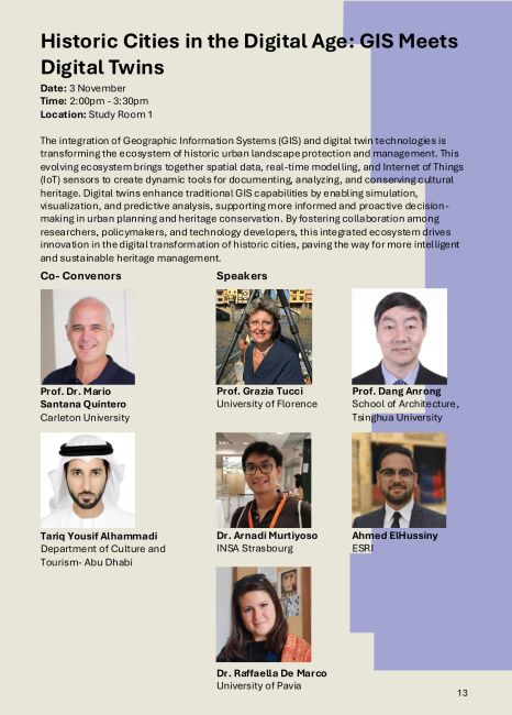 Argomento della sessione ed esperti / Session topic and experts