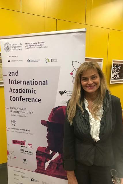 La prof.ssa Katarzyna Gromek-Broc al Third Global Conference on “Energy Justice and Energy Transition: Global, Europe, State”