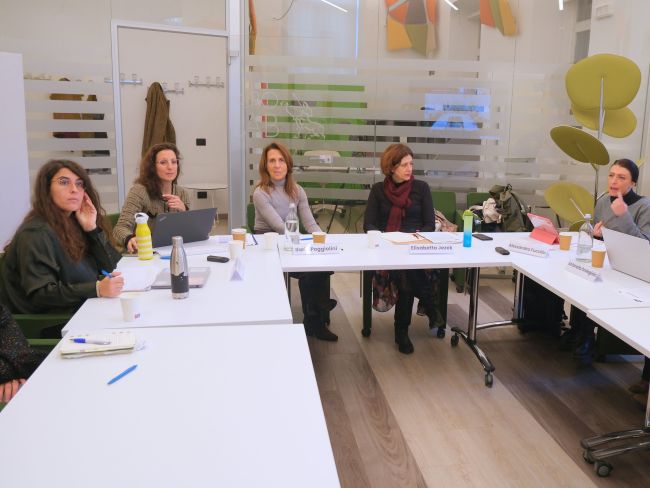 The Think Tank panelists exchanging ideas