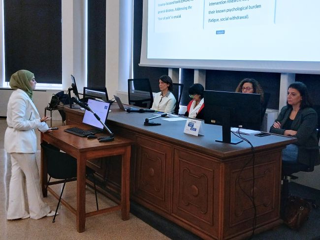 Adina during the thesis defence