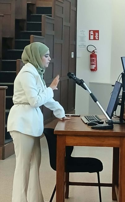 Adina during the thesis defence