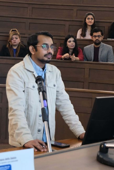 Rashedul during the thesis defence