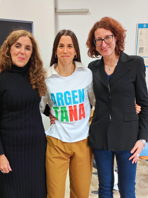 Barbara con Silva Bortolussi e Sara Josefina González, supervisor della tesi di dottorato