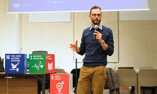 EC2U Local Coordinator Alberto Forte introducing the first session