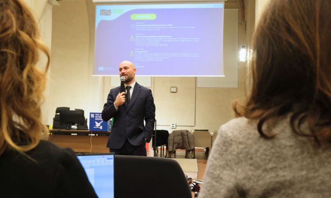 ProRector Matteo Alvaro introducting the EC2U Workshop