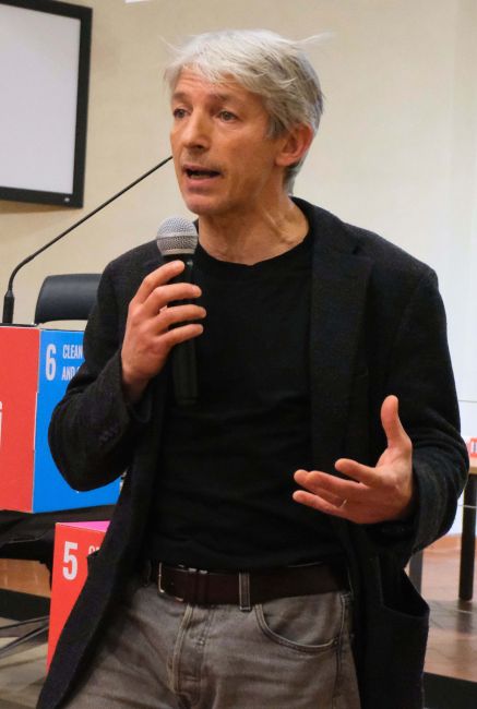 Prof. Ramat talking about the activity of CUS as EC2U Associated Partner