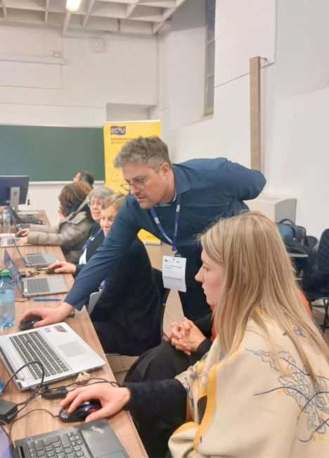 Workshop participants during a hands-on session