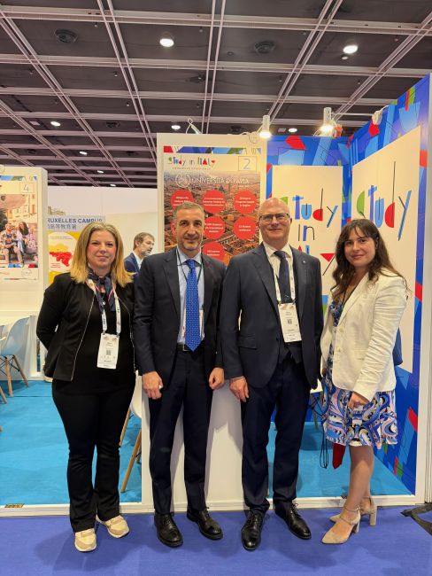 UniPv delegation meeting Carmelo Ficarra, Consul General of Italy in Hong Kong and Macao and Alice Fratarcangeli, Director of the Italian Cultural Institute of Hong Kong