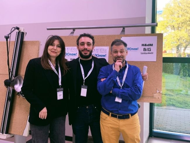 Da sinistra: Cristina Greco (BIG - Bjarke Ingels Group), Vittorio Andrea Sellaro (UniPv), Giovanni Guccini (Herzog & de Meuron)