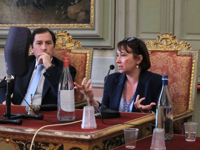 Prof. Barbara Gardella giving perspectives on ageing women's health