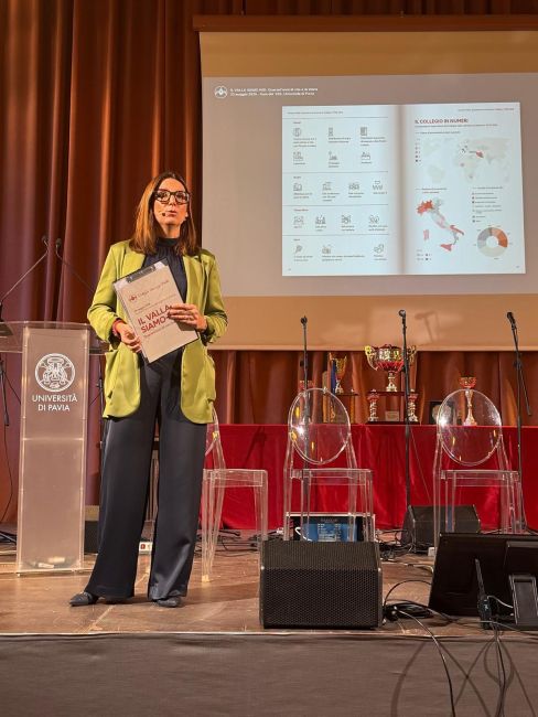 La rettrice del Collegio Valla Daniela Besana